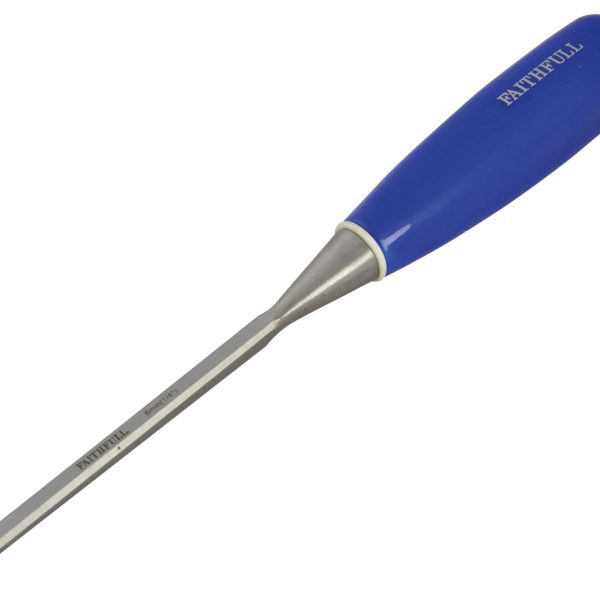 FAITHFULL Bevel Edge Chisel Blue Grip 6mm (1/4in)