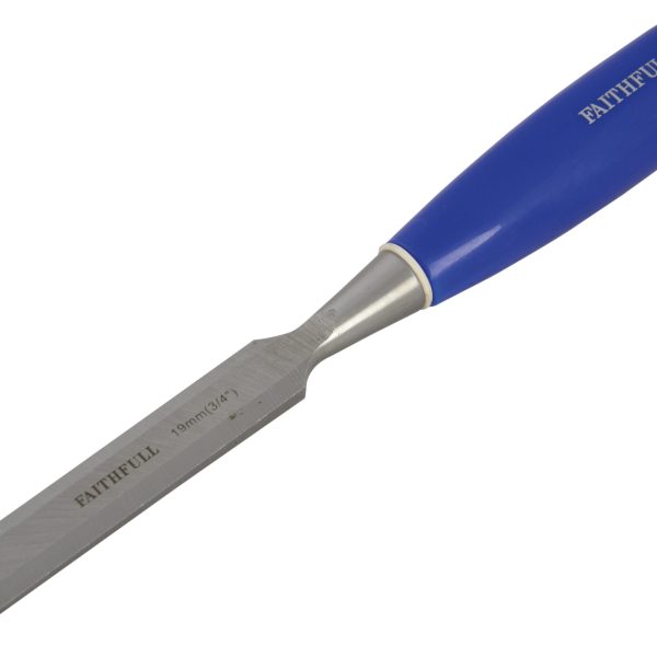 FAITHFULL Bevel Edge Chisel Blue Grip 19mm (3/4in)