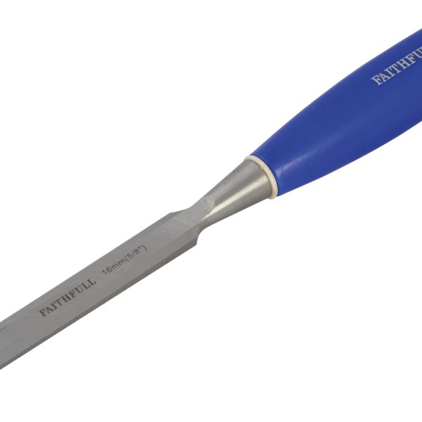 FAITHFULL Bevel Edge Chisel Blue Grip 16mm (5/8in)