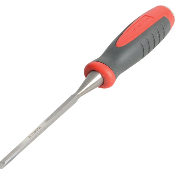 FAITHFULL Bevel Edge Chisel Red Soft Grip 6mm (1/4in)