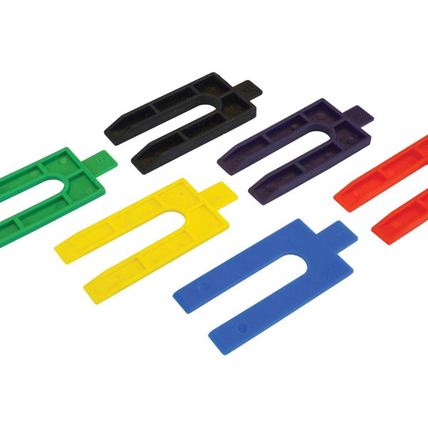 FAITHFULL Plastic Packing Wedges Mixed (Pack 100)