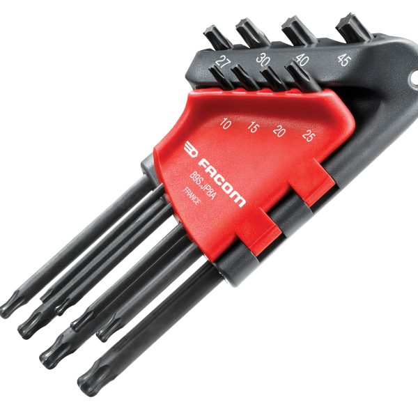 FACOM Long Metric Head TORX Hex Key Set of 8 (TX10-TX45)