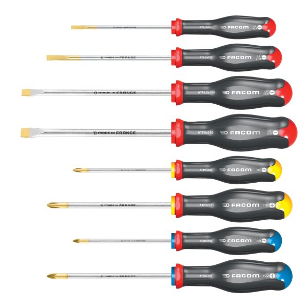 FACOM Protwist® Screwdriver Set, 8 Piece