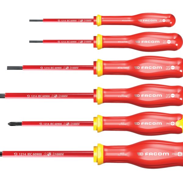 FACOM Protwist® VDE Screwdriver Set, 6 Piece