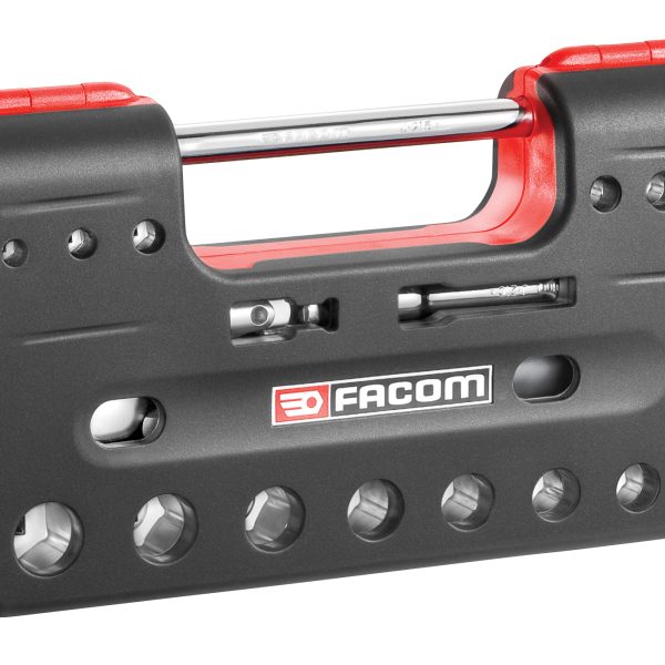 FACOM 3/8in Square Drive 6-Point Detection Box Socket Set, 18 Piece