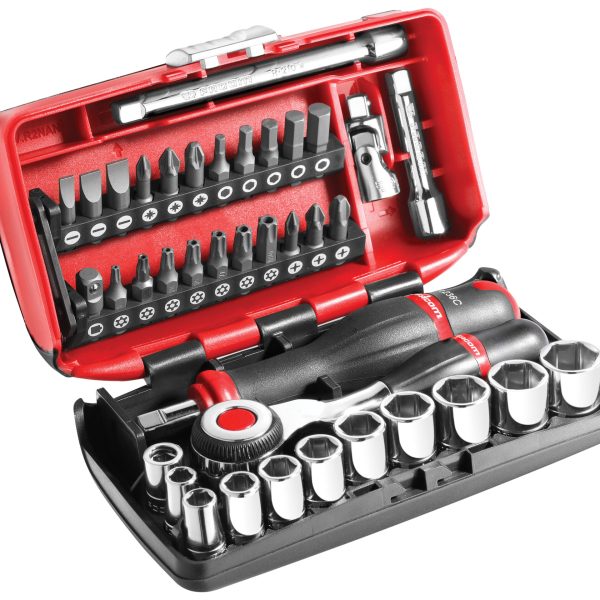 FACOM R.360NANOPB Socket Set of 38 Metric 1/4in Drive