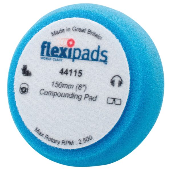 FLEXIPADS WORLD CLASS  Blue Compounding / Polishing Foam 150 x 50mm GRIP®