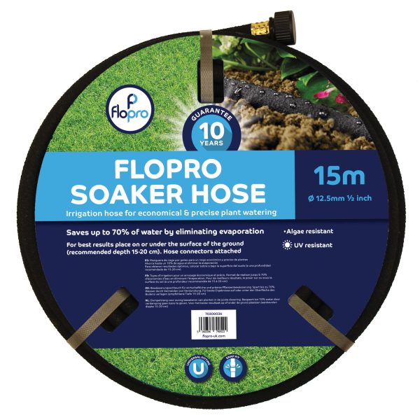 FLOPRO Flopro Soaker Hose 15m 12.5mm (1/2in) Diameter