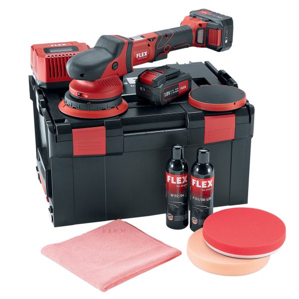 FLEX POWER TOOLS Random Orbital Polisher 150mm 18V 2 x 5.0Ah Li-ion