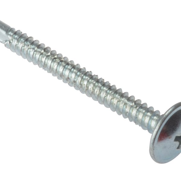 FORGEFIX Baypole Self-Drill Screw Phillips Wafer Head ZP 4.8 x 50mm Box 100