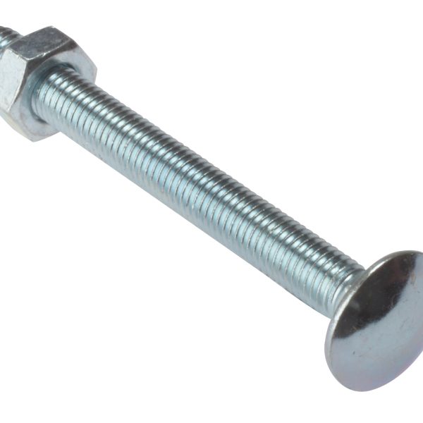 FORGEFIX Carriage Bolt & Nut ZP M12 x 240mm Bag 5