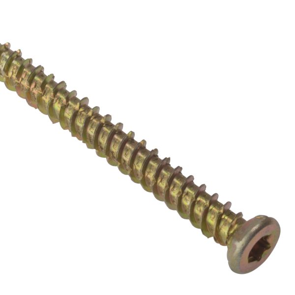 FORGEFIX Concrete Frame Screw TORX® Compatible High-Low Thread ZYP 7.5 x 202mm Bag 10