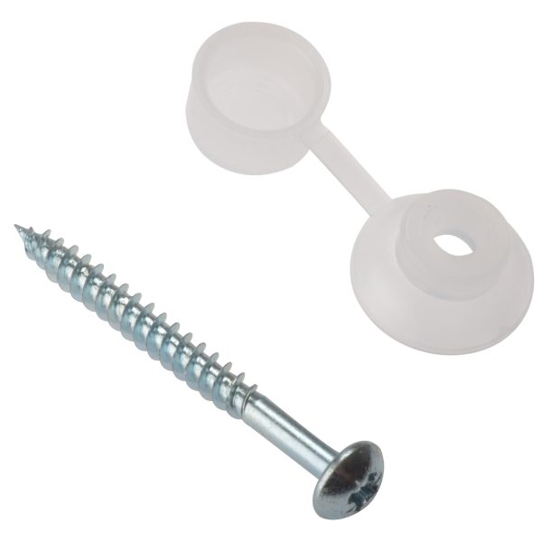 FORGEFIX Corrugated Roofing Screw Round Head Pozi ZP 5mm x 50mm Bag 10