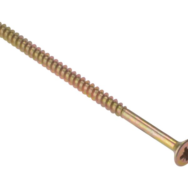 FORGEFIX General Purpose Pozi Compatible Screw CSK TT ZP 4in x 12 Box 100
