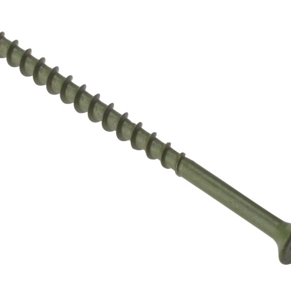FORGEFIX Decking Screw Pozi Compatible ST Green Anti-Corrosion 4.5 x 60mm Tub 1000