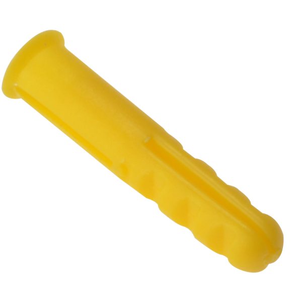 FORGEFIX Plastic Wall Plug Yellow No.4-6 Box 1000