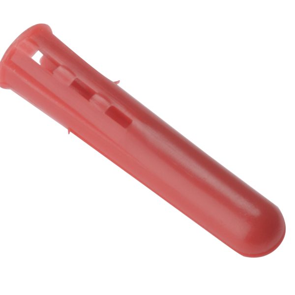 FORGEFIX Plastic Wall Plugs Red No.6-8 Box 1000