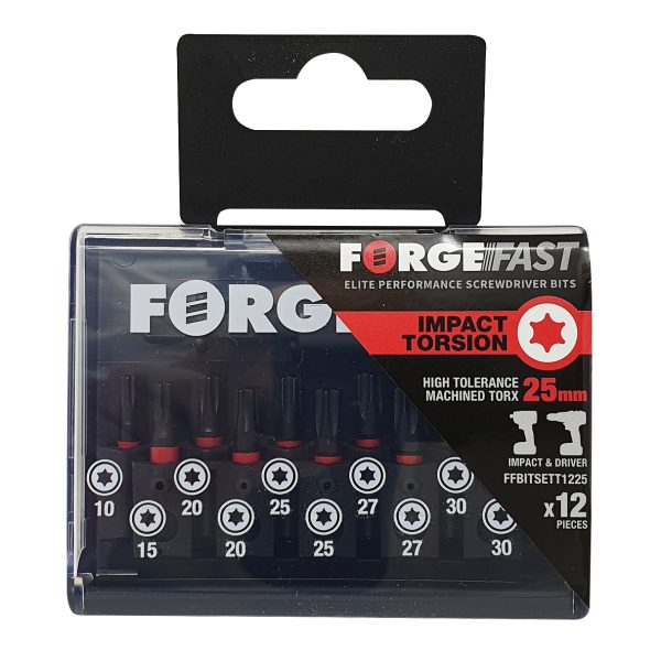 FORGEFIX ForgeFast TORX® Compatible Impact Bit Set, 12 Piece