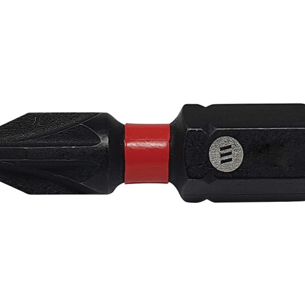 FORGEFIX ForgeFast Pozidriv Compatible Impact Bit PZ3 x 25mm (Card 2)