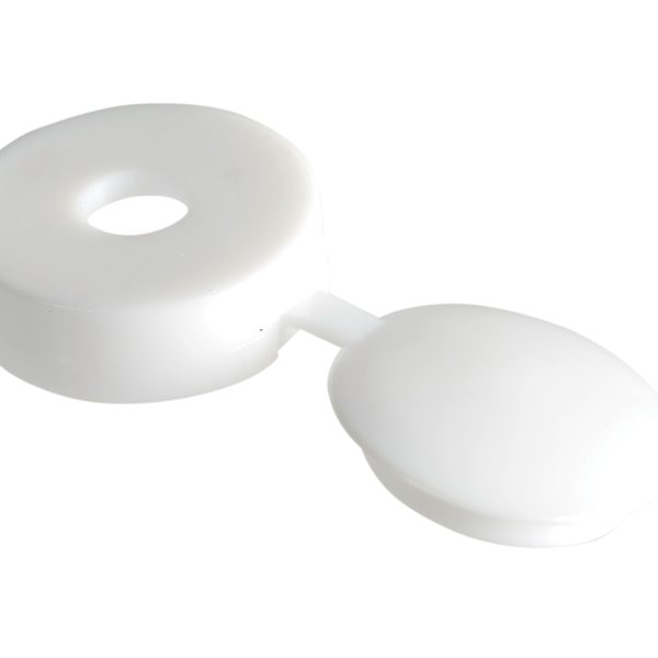 FORGEFIX Hinged Cover Cap White No. 6-8 Bag 100