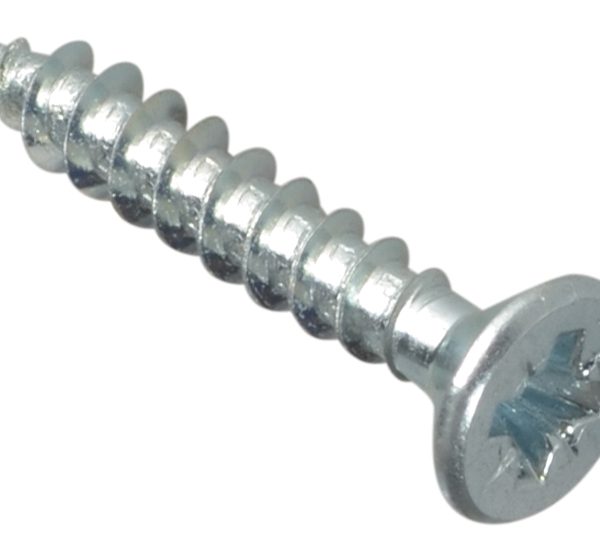 FORGEFIX Multi-Purpose Pozi Compatible Screw CSK ST ZP 4 x 25mm Box 200