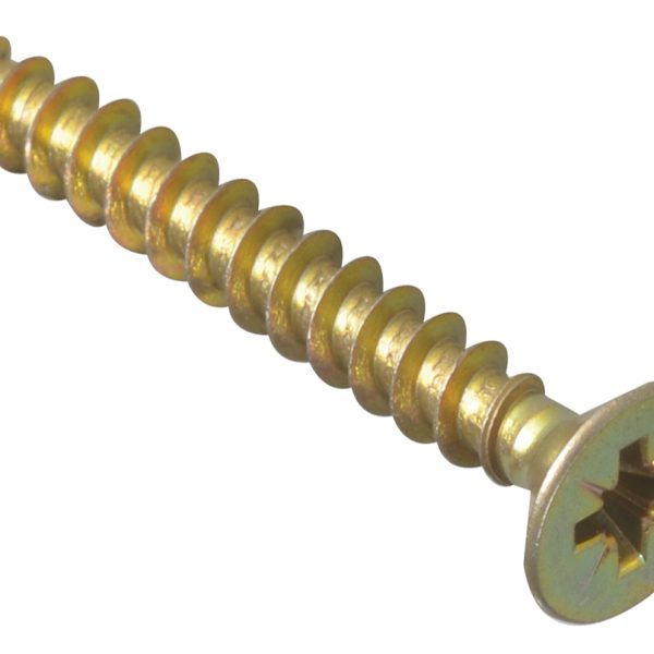 FORGEFIX Multi-Purpose Pozi Compatible Screw CSK ST ZYP 6.0 x 40mm Box 200