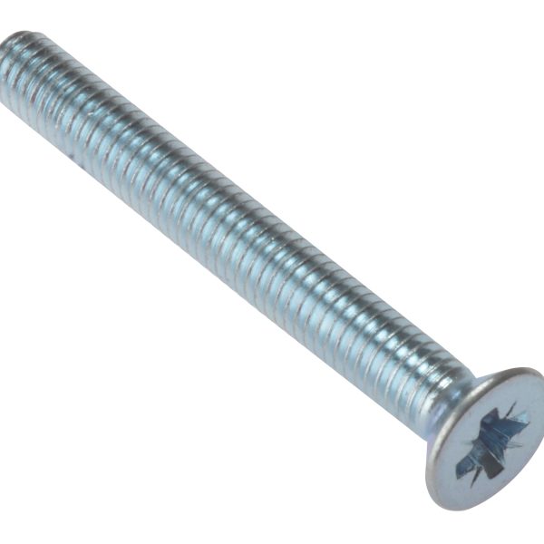 FORGEFIX Machine Screw Pozi Compatible CSK ZP M6 x 40mm Bag 25