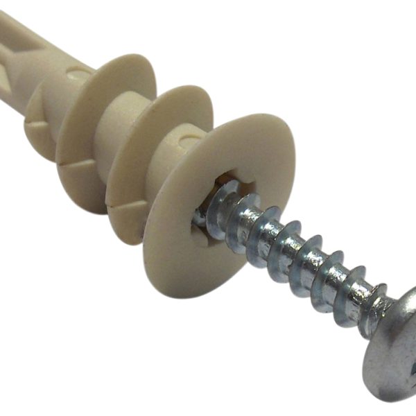 FORGEFIX Cavity Wall Nylon Speed Plug 4.5 x 35mm Box 100