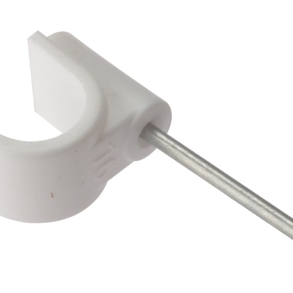 FORGEFIX Pipe Clip with Masonry Nail 16mm Box 100