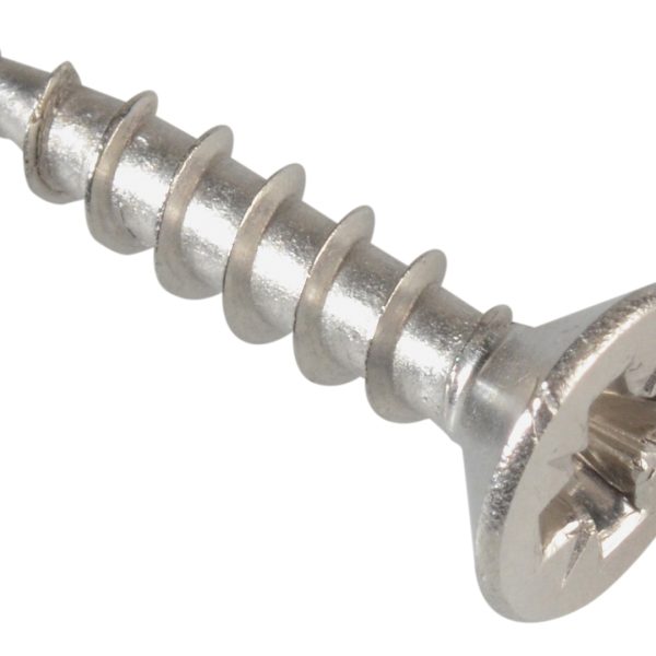 FORGEFIX Multi-Purpose Pozi Compatible Screw CSK ST S/Steel 3.5 x 16mm Box 200