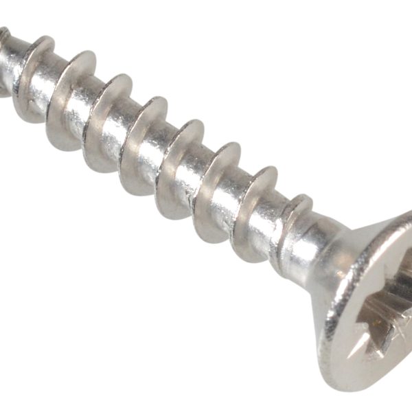 FORGEFIX Multi-Purpose Pozi Compatible Screw CSK ST S/Steel 3.5 x 20mm Box 200