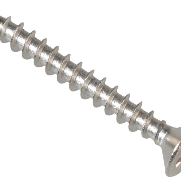 FORGEFIX Multi-Purpose Pozi Compatible Screw CSK ST S/Steel 3.5 x 30mm Box 200