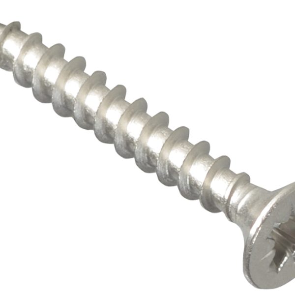FORGEFIX Multi-Purpose Pozi Compatible Screw CSK ST S/Steel 4.0 x 30mm Box 200