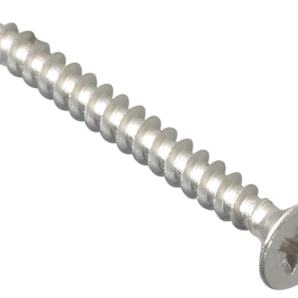 FORGEFIX Multi-Purpose Pozi Compatible Screw CSK ST S/Steel 4.0 x 40mm Box 200