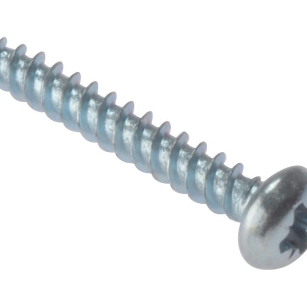 FORGEFIX General Purpose Pozi Compatible Screw Round Head TT ZP 2in x 8 Box 200