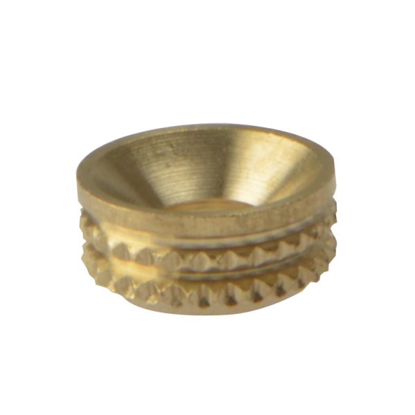 FORGEFIX Screw Cup Sockets Solid Brass Polished No. 8 Bag 100