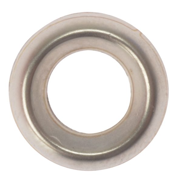 FORGEFIX Screw Cup Washers Solid Brass Nickel Plated No.10 Bag 200