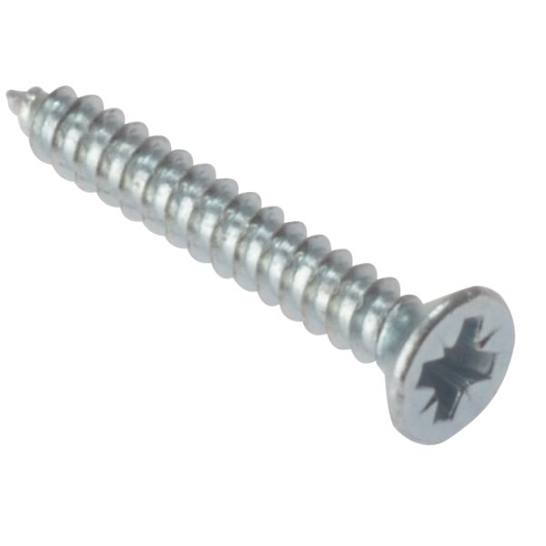 FORGEFIX Self-Tapping Screw Pozi Compatible CSK ZP 1in x 6 Box 200