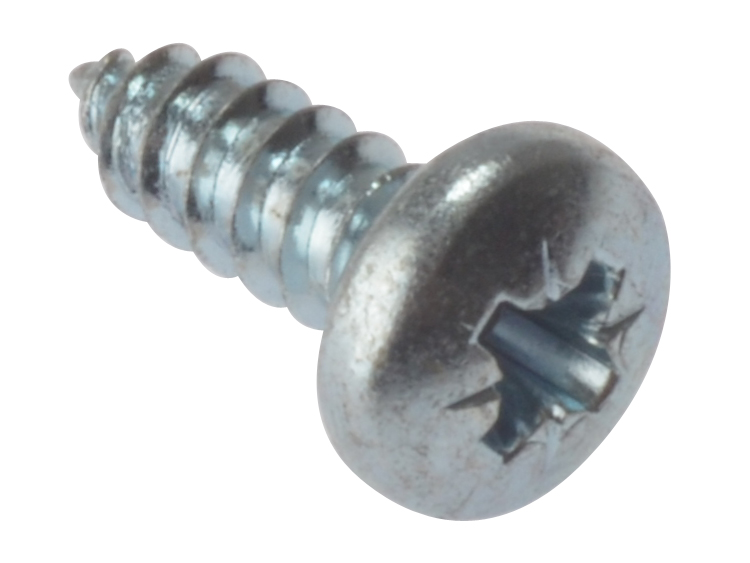 FORGEFIX Self-Tapping Screw Pozi Compatible Pan Head ZP 3/4in x 10 Box 200