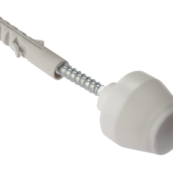 FORGEFIX Sanitary Ware Fixing White Cap M10 x 140mm 1 Pair