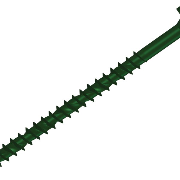 FORGEFIX Hexagonal/TORX® Compatible Timber T30 Screws Green 7x100mm Tub 50
