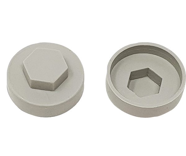 FORGEFIX TechFast Cover Cap Goosewing Grey 19mm (Pack 100)