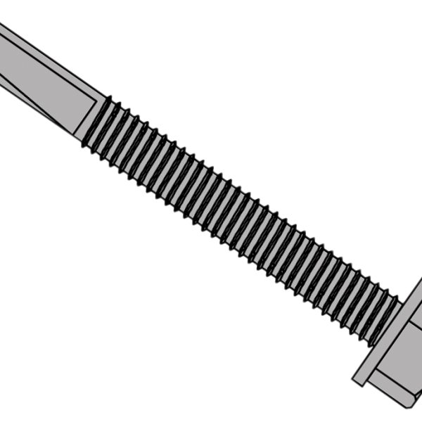 FORGEFIX TechFast Roofing Sheet to Steel Hex Screw No.5 Tip 5.5 x 40mm Box 100