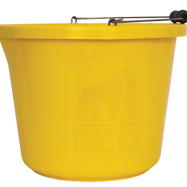RED GORILLA Premium Bucket 14 litre (3 gallon) - Yellow