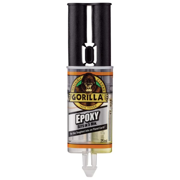 GORILLA GLUE Gorilla 5 Min 2-Part Epoxy Syringe 25ml