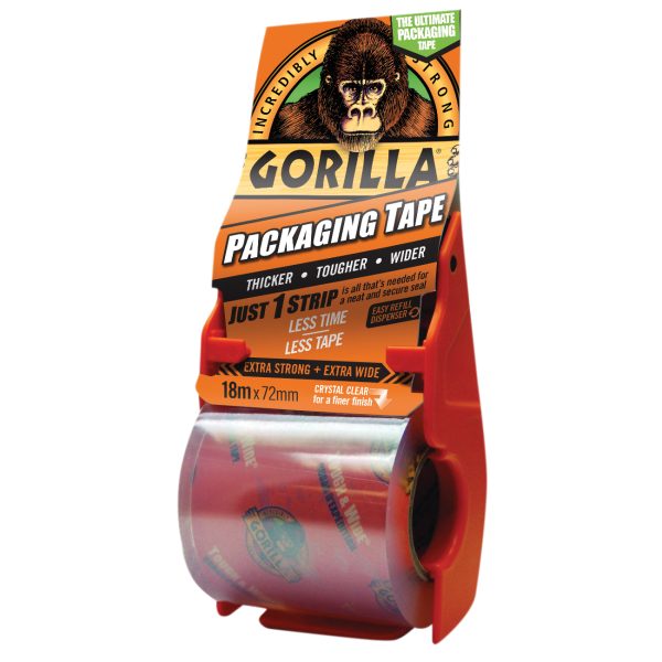 GORILLA GLUE Gorilla Packaging Tape 72mm x 18m Dispenser