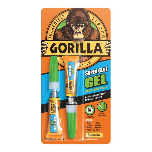 GORILLA GLUE Gorilla Superglue Gel 3g (Twin Pack)