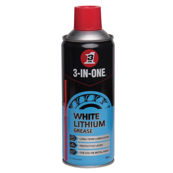 3-IN-ONE White Lithium Spray Grease 400ml