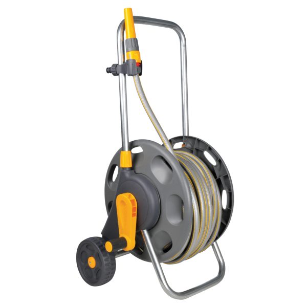 HOZELOCK 2435 60m Assembled Hose Cart & 50m of 12.5mm Hose