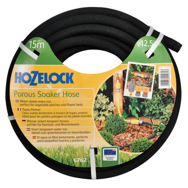 HOZELOCK 6762 Porous Soaker Hose 15m 12.5mm (1/2in) Diameter